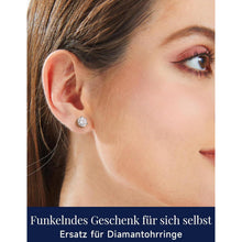 Ohrstecker Silber 925 mit Moissanit – Damen Schmuck Geschenk