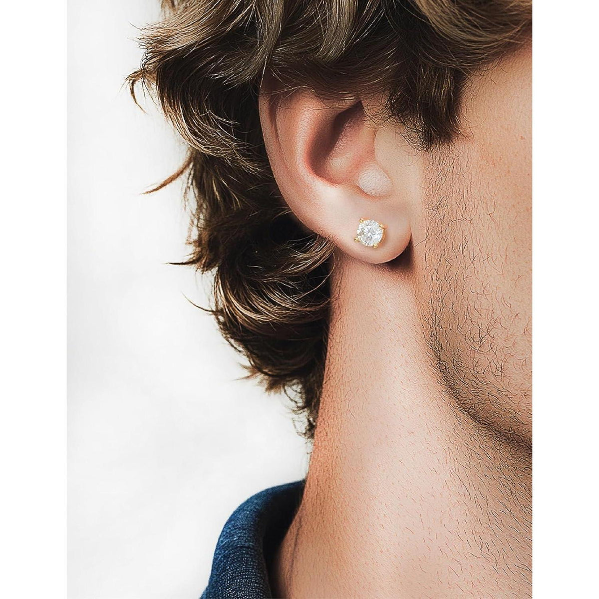 Moissanit Ohrstecker Gold 585 – Funkelndes Damen Geschenk