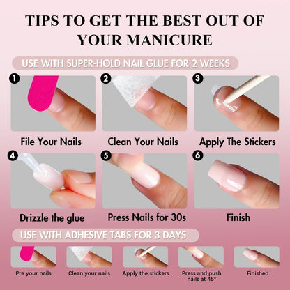 Lange Cat Eye Press on Nails – Rot Schwarz Glitzer Nägel zum Aufkleben