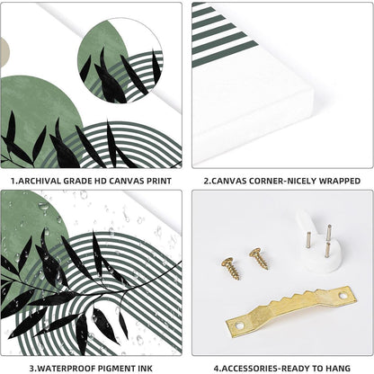 Londoner Stadtbild: Big Ben & Roter Bus Leinwandbild mit Rahmen