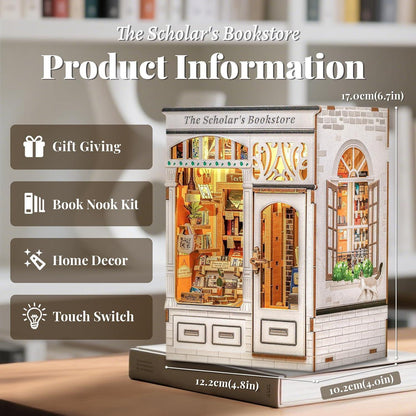 DIY Buchregal "The Scholar's Bookstore" – Modellbausatz