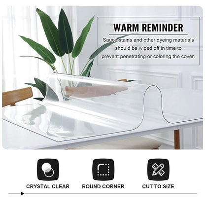 Tischfolie Transparent 2mm – 100x240 cm, Abwaschbar & Kratzfest