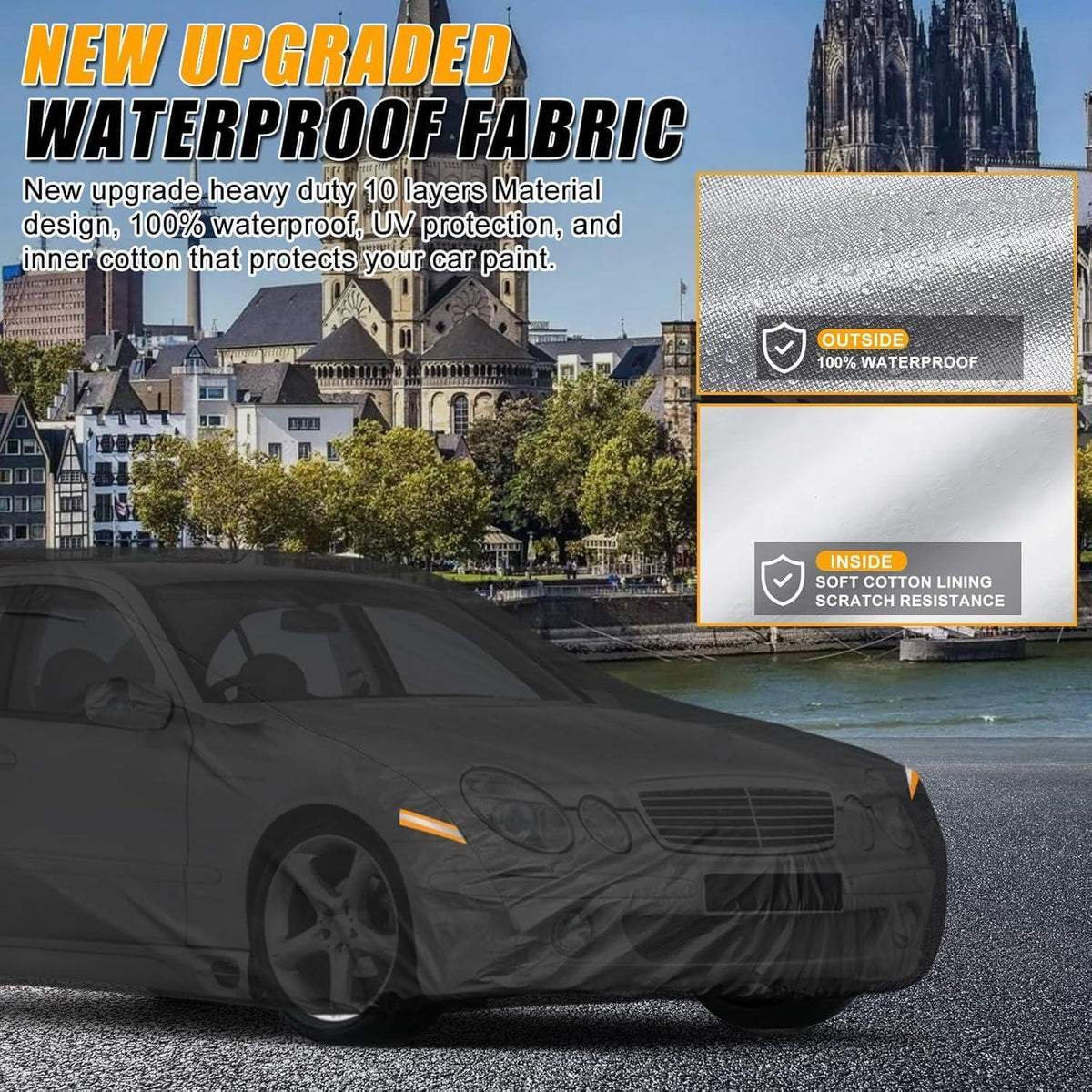 Wasserdichte Autoabdeckung Mercedes E-Class W124/W210/W211 1993-2006