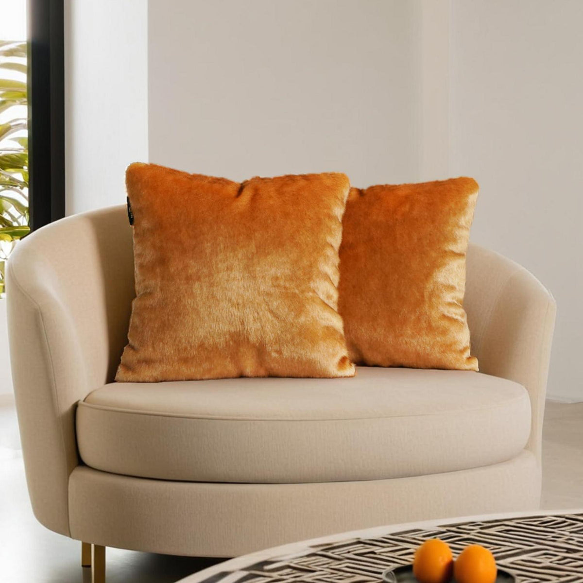 Flauschige Kissenbezüge 45x45 cm - 2er Set für Sofa & Bett