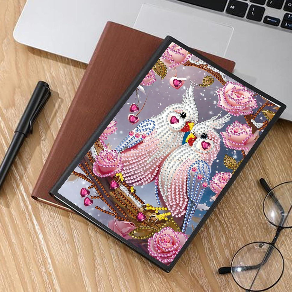 Diamant Malerei Notizbuch A5 – Tagebuch mit Zubehör & 50 Blättern