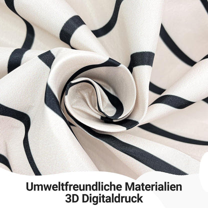 Duschvorhang Geometrische Kurve 180x160cm mit Haken
