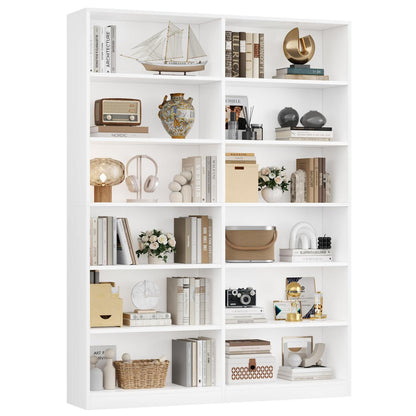 Bücherregal 12 Fächer – Weißes Standregal für Wohnzimmer & Büro