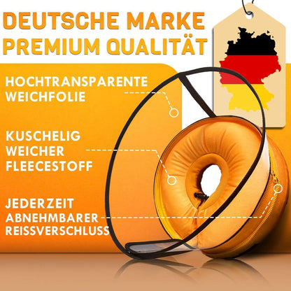 Aufblasbare Hundehalskrause 2in1 – Leckschutz & Komfort [Größe 1]