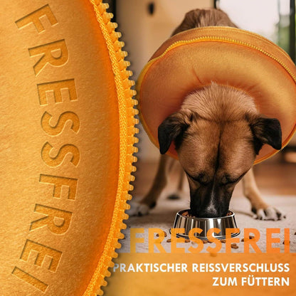 Aufblasbare Hundehalskrause 2in1 – Leckschutz & Komfort [Größe 1]