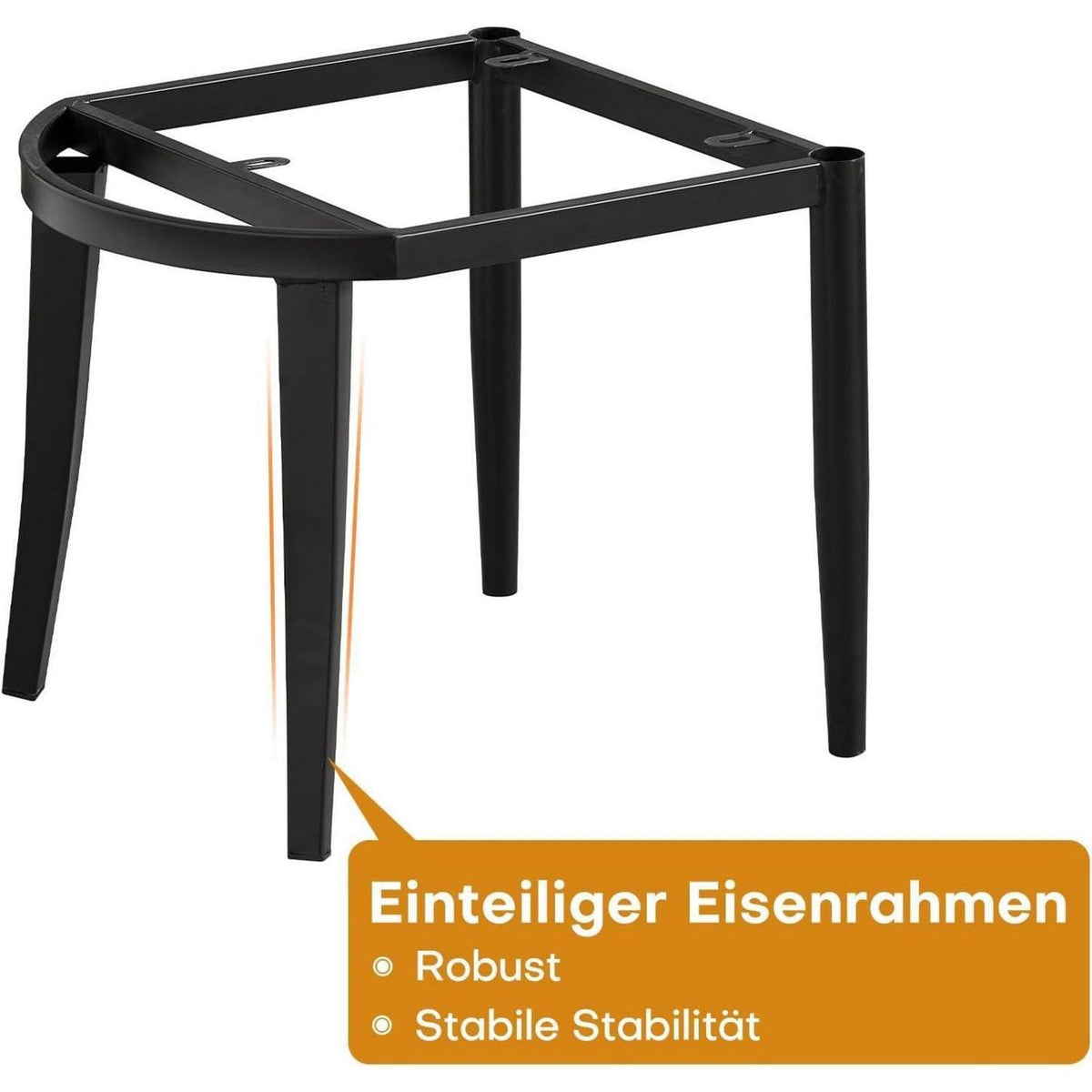 Esszimmerstühle 2er Set, Braun in Lederoptik