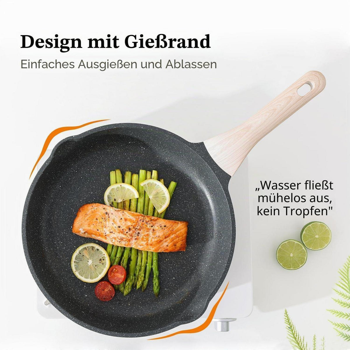 3-tlg. Antihaft Bratpfannen-Set 24/28/32 cm – Induktion