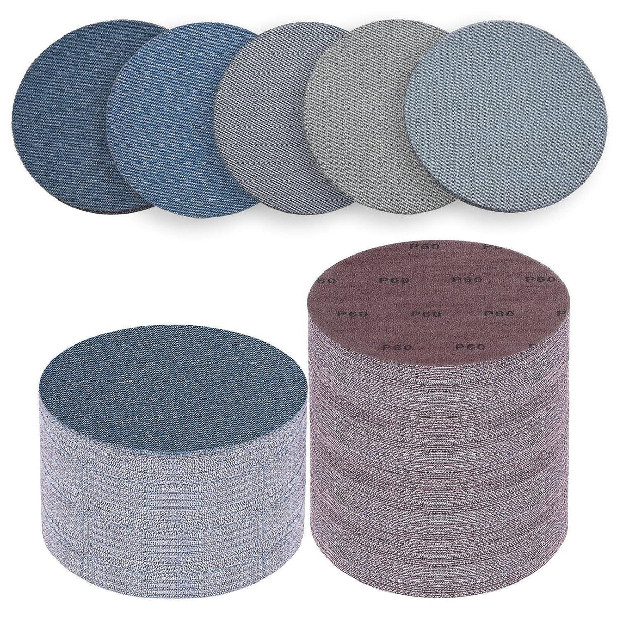 Schleifpapier 225mm Klett, Keramik Schleifgitter 25 Stück Mix Körnung