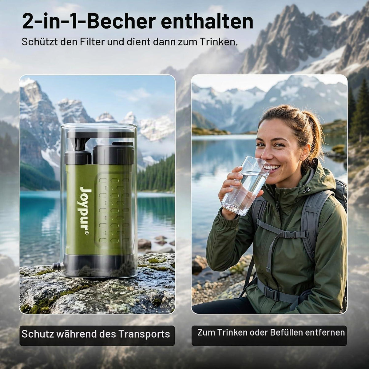 Wasserfilter Outdoor – 5-Stufen UF-Membran, 0.01μm