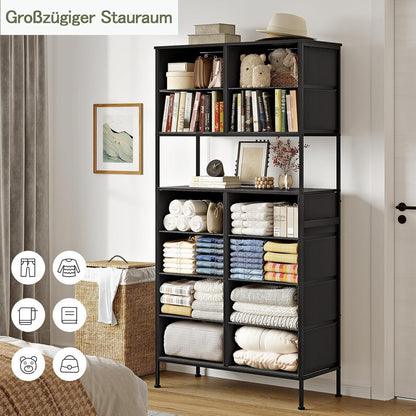 Weiße Kommode mit 12 Schubladen – Hochschrank für Wohnzimmer & Flur