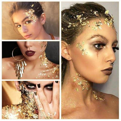 Blattgold Imitation 300 Blatt zum Basteln – 3 Farben