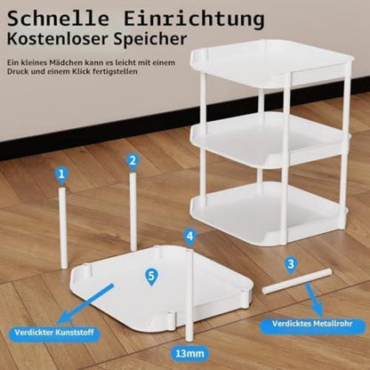 6-Etagen Schuhregal Weiß – Platzsparend & Flexibel