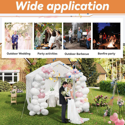 Party Zelt 3x6m Weiß – Wasserdicht & Stabil für Garten & Events