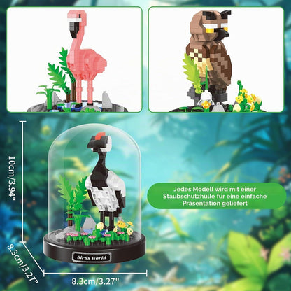 Vogel-Baustein Set – 6 Mini-Modelle zum Selberbauen