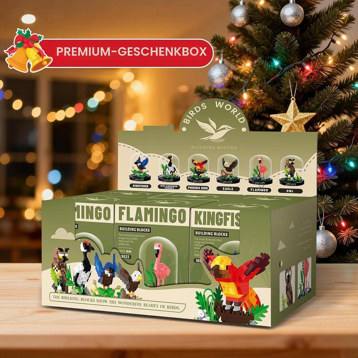Vogel-Baustein Set – 6 Mini-Modelle zum Selberbauen