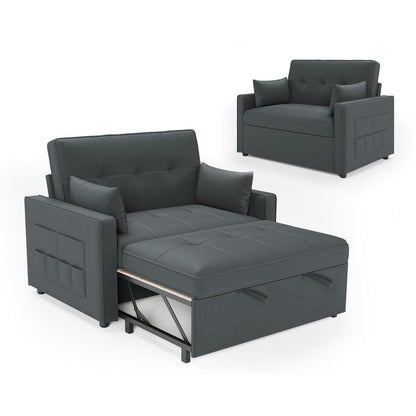 Schlafsofa 186x122cm mit verstellbarer Rückenlehne & Stauraum