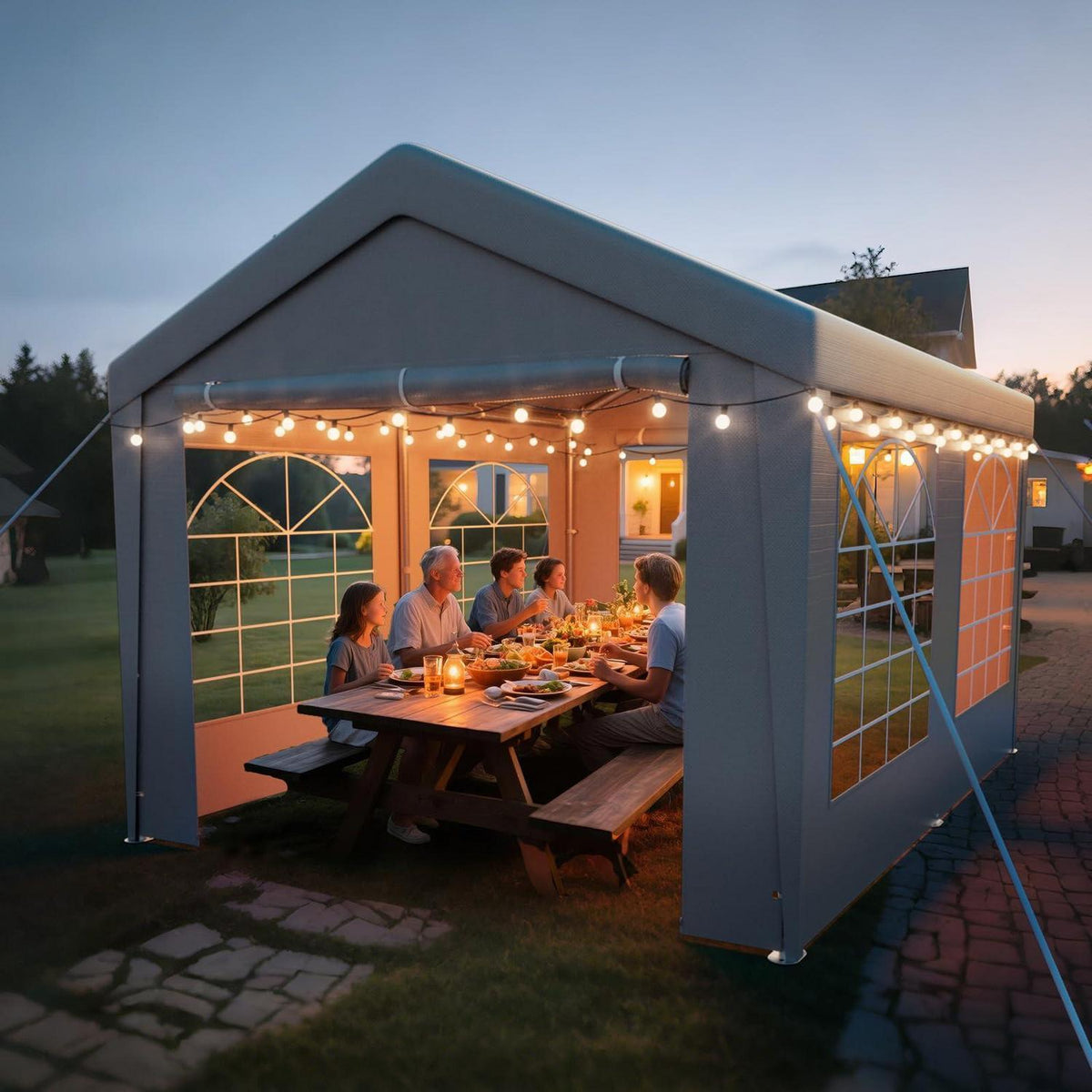 Party Zelt 3x4 – Wasserdicht, Stabil & Winterfest