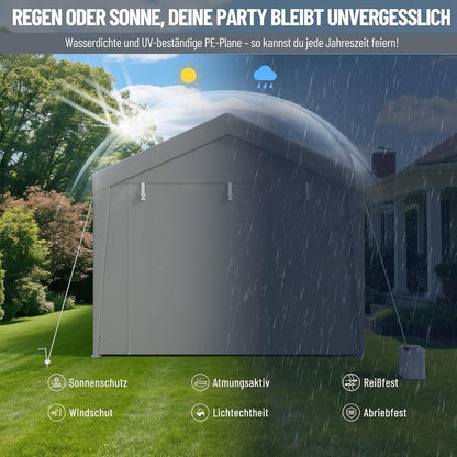 Party Zelt 3x4 – Wasserdicht, Stabil & Winterfest