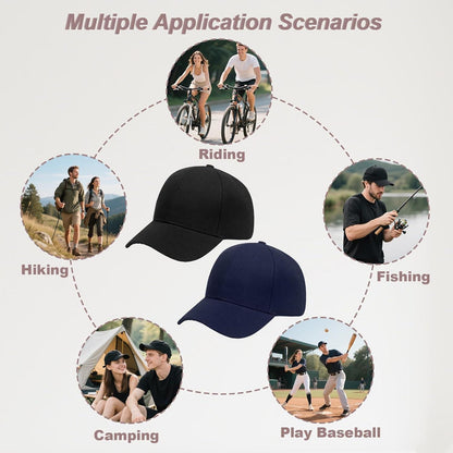 2x Baseball Cap Herren Damen – Verstellbare Sportmütze
