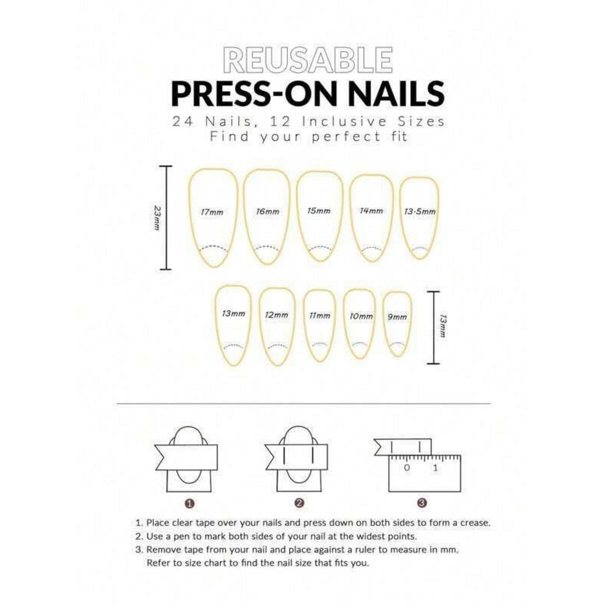 Press on Nails Almond Nude Blau French 3D Blumen Sommernägel