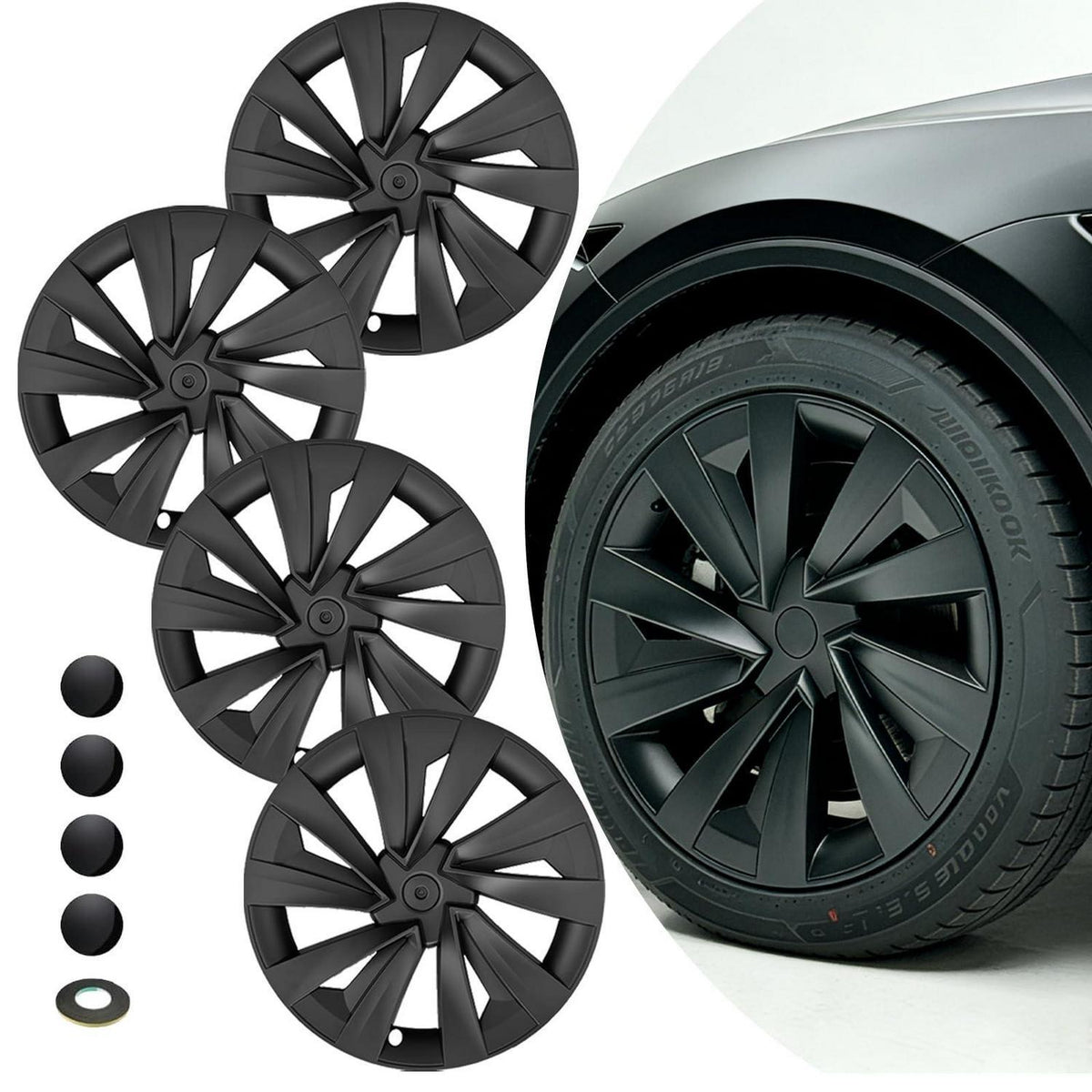 Radkappen Tesla Model Y Juniper 19 Zoll Schwarz