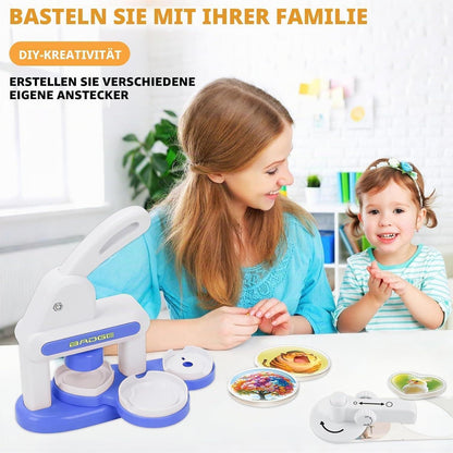 Buttonmaschine 35+55 mm – DIY Bastelset für Kinder & Erwachsene