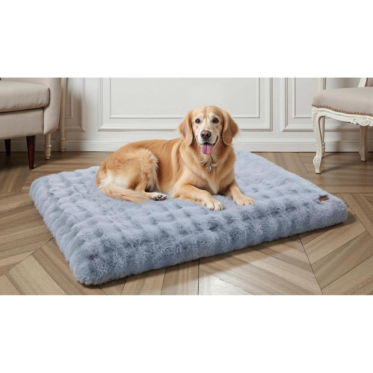 XXXL Hundebett flauschig & waschbar – 130x110x12 cm