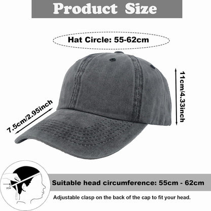 Baumwoll Baseball Cap Dunkelgrau | Verstellbare Unisex Kappe