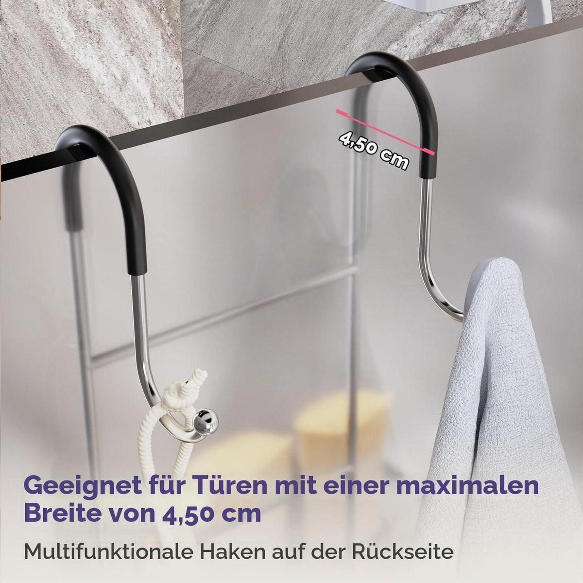 Edelstahl Duschablage zum Hängen mit 2 Körben & Seifenhalter