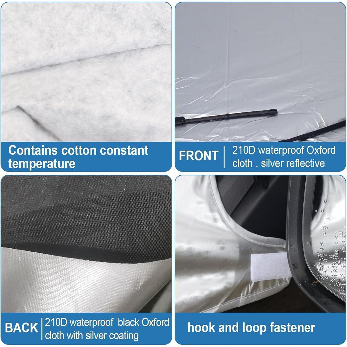 Thermo Frontscheibenabdeckung VW T6 2016-2022 – Frost, Schnee & UV Schutz