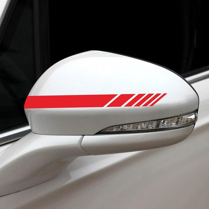 Racing Streifen Auto Aufkleber Set – 5 Stück Rot