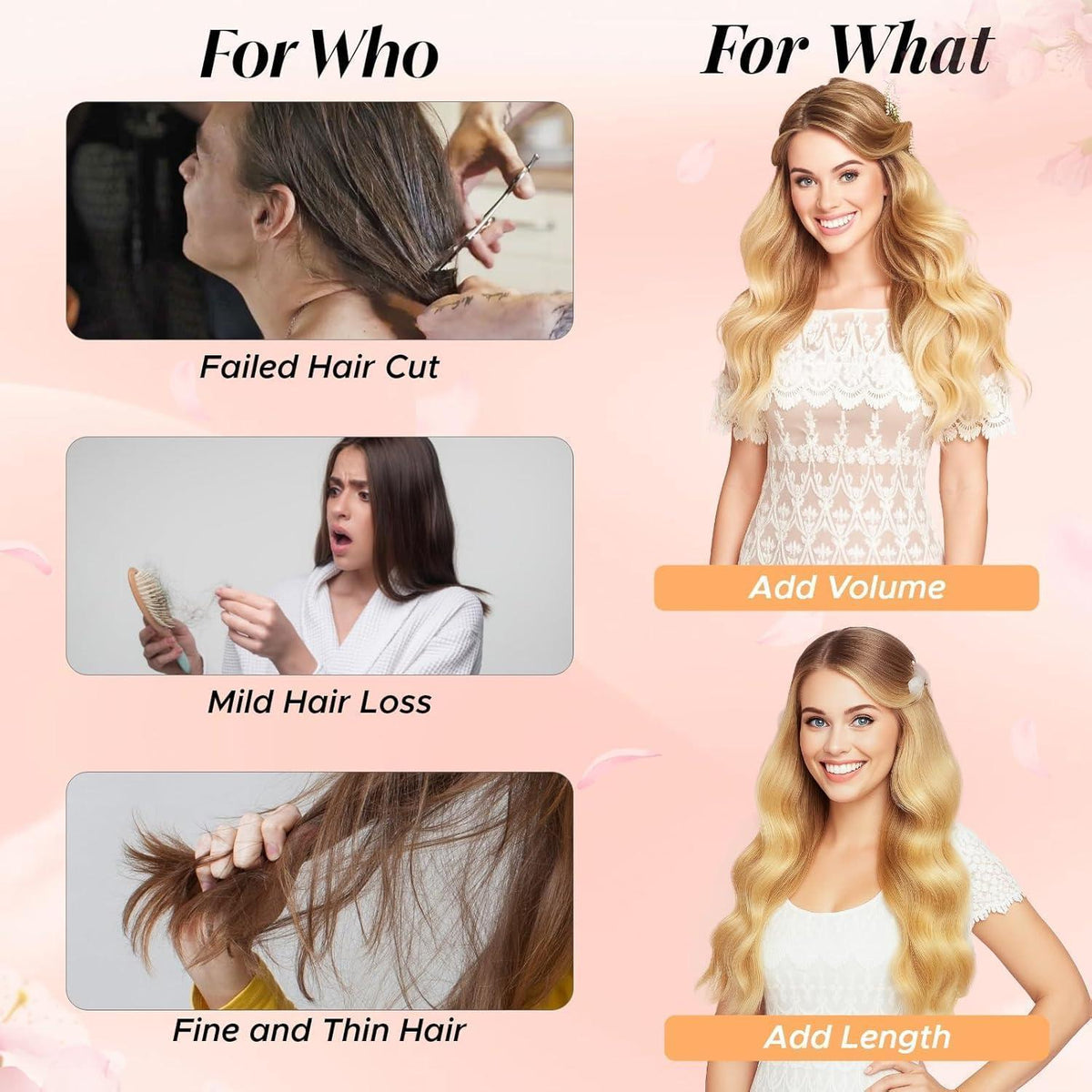Clip-in Haarverlängerung Echthaar Dunkelbraun 55cm