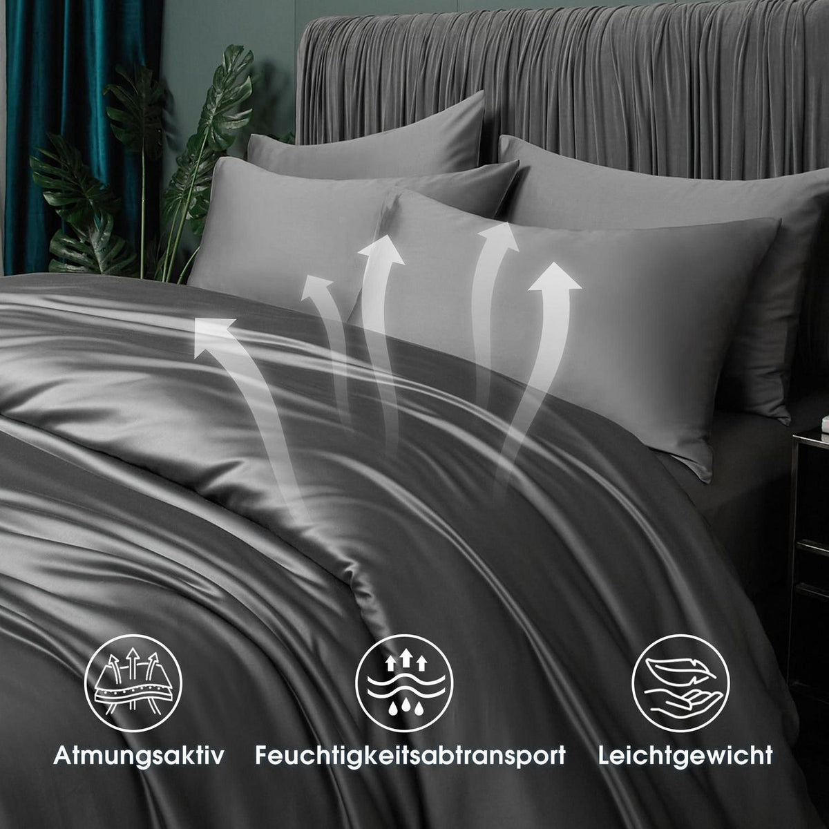 Bambus Bettwäsche-Set 135x200 cm | Atmungsaktiv & Kühlend