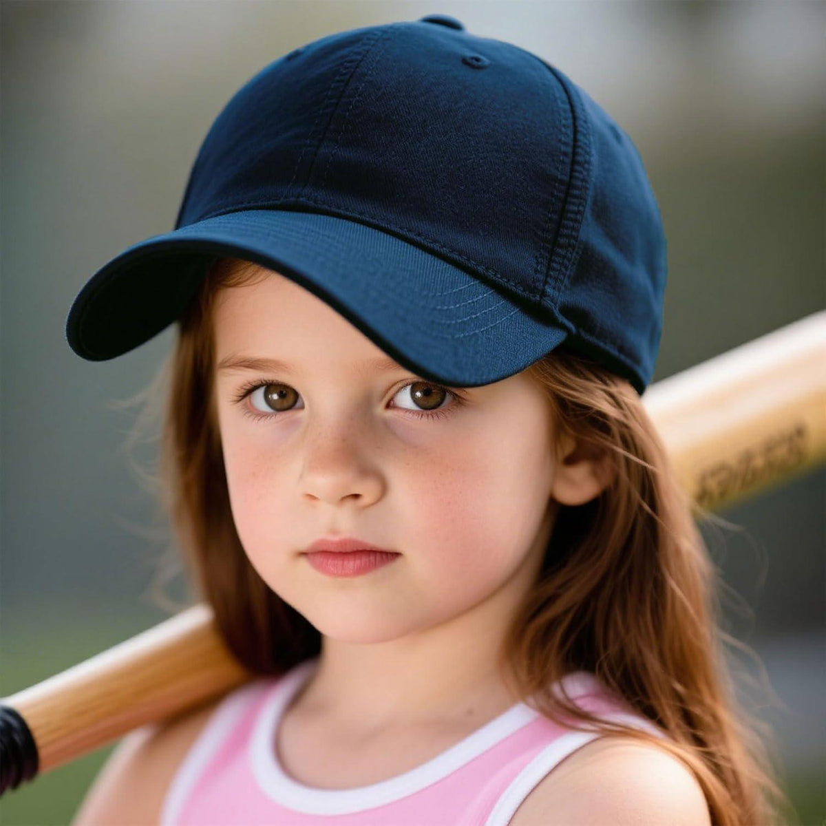 2x Kinder Baseballkappen - Schwarz & Marineblau, Verstellbar