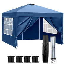 3x3m Pop-Up Pavillon – Wasserdicht & Höhenverstellbar (Blau)