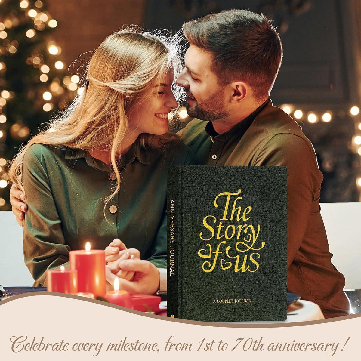 Hochzeitstagebuch "The Story of Us" - Paar Erinnerungsbuch