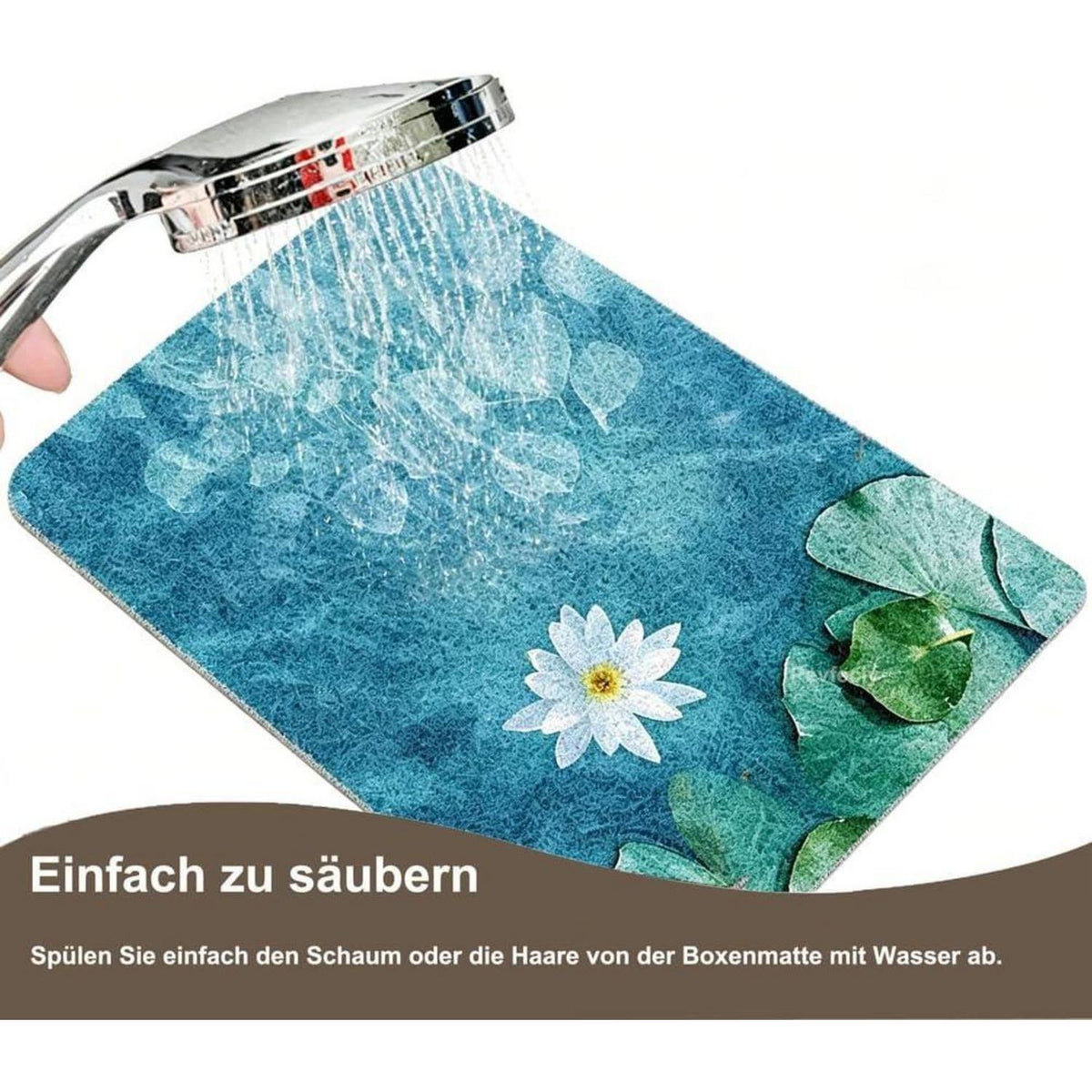 Rutschmatte Dusche 80x150 cm – Antirutsch, Modern & Ablaufloch