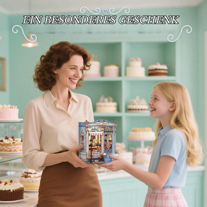 Puppenhaus Bausatz "Sweet Marie" – 3D Puzzle Buchregal Dekoration