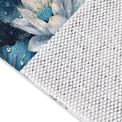 Rutschfeste Duschmatte 120x150 cm – Modernes Lotus-Muster