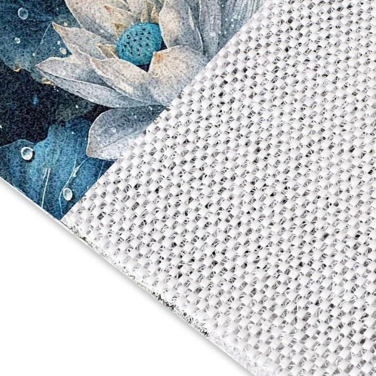Rutschfeste Duschmatte 100x120 cm – Modernes Lotus-Muster