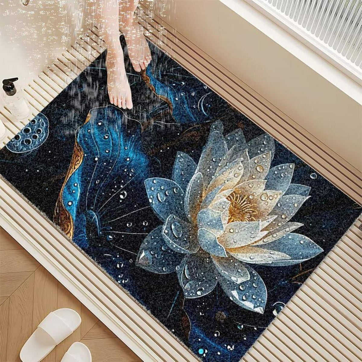 Rutschfeste Duschmatte 150x150 cm – Modern & Komfortabel