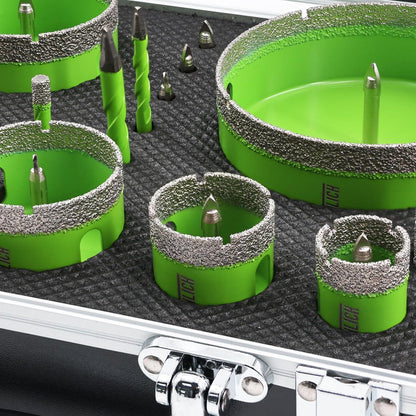 Diamant Fliesenbohrer Set 16-teilig mit Trennscheibe