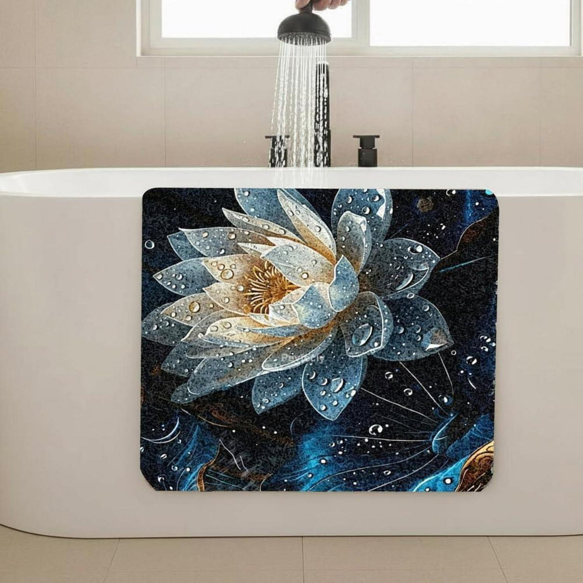 Rutschfeste Duschmatte 140x140 cm – Modern & Komfortabel