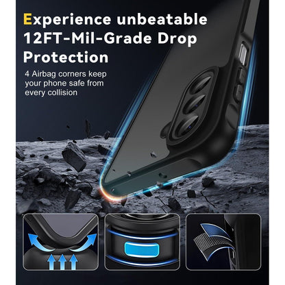 Schutzhülle mit Panzerglas für Samsung Galaxy A17 4G/5G Schwarz