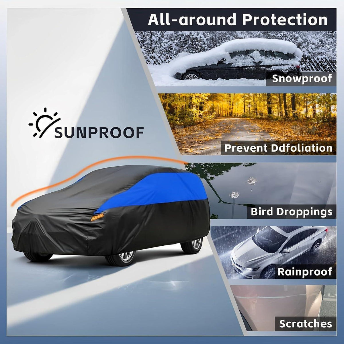 Wasserdichte Autoabdeckung für Kombi 485-505 cm – Schutz für Audi, BMW, Mercedes & Volvo