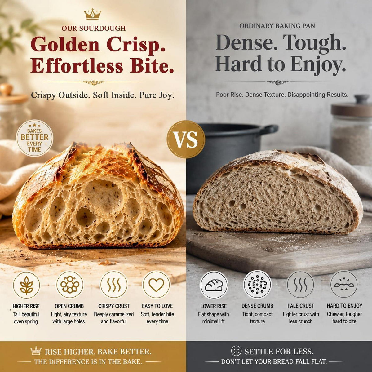 Gusseisen Brotbacktopf mit Zubehör – 5,7L Dutch Oven